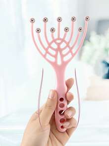 1/2Pcs Multi-Purpose Nine-Claw Head Massager, Massage Comb, Manual Scalp Roller Massage, Relaxing Stress Relief Scratching Head Comb, Convenient And Durable, Massage Comb For Manual Massage Of Head And Body, Relaxation, Daily Necessity, Portable, Suitable For Home, Travel, Sports, Camping, Manual Massage Tool