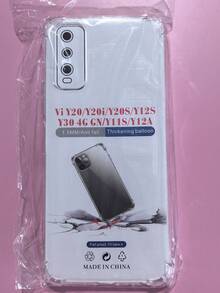 1 件透明防摔外壳，适用于 Vivo 系列、Vivo 手机透明防摔手机壳、手机壳、手机保护套、手机壳、手机套、四角防摔手机壳、透明手机壳、极简手机壳、纯色手机壳、透明手机壳、TPU 防摔手机壳（军用级防摔） - 無色 - 查看 50