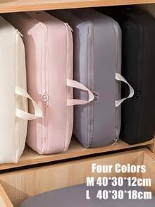 Multifunktionale komprimierte staubdichte Aufbewahrungstasche, Kleidung und Decken Transporttasche mit großer Kapazität, tragbare und platzsparende selbstkompressionstasche, Decken- und Bettwäsche-Organizer-Taschen mit Reißverschluss, platzsparende Kleiderschrank-Organizer für Kleidung, Decken, Pullover, Mäntel, geeignet für Reisen und Zuhause, Kleiderschrank-Organisation und Aufbewahrung Kleiderorganizer Schlafzimmer