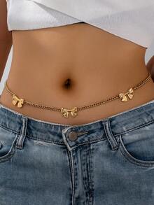 1pc Bow Metal Pendant Necklace, Dainty Elegant Suitable For Women Daily Wear, Party, Dating, Gift Valentines,Mom,Mother,Mother's Day,Gift - Silver - View 11