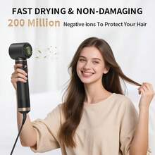 ATOPSKINS 五合一热风造型器/吹风机/直发器 - 可拆卸离子梳 | 蓬松造型，卷发棒/直发器 | 节日促销美发造型礼品 - 英規插(220-240V) - 查看 8