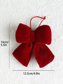 1pc 3D Bow Decor, Decorative Hanging Ornament, Available In S/M/L/XL Sizes, Suitable For Indoor Or Outdoor Party Decor, Wedding Decor, Valentine's Day