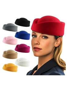 An Elegant Women'S Small Top Hat For Brides At Church Weddings. - Multicolor - View 11