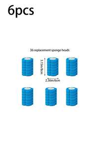 Bộ cọ và miếng bọt biển vệ sinh, làm bằng nhựa polypropylene, thích hợp cho gia đình và khách sạn, làm sạch kỹ lưỡng, dễ vệ sinh, phụ kiện phòng tắm thiết yếu, tiện lợi khi sử dụng. - Nhiều màu - Xem 9