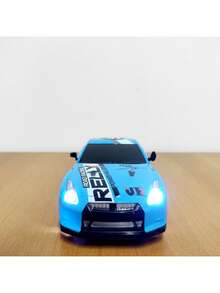 GTR Blue Racing Car With Rechargeable 4x4 Drift Control And 4 Extra Wheels - 藍色 - 查看 6