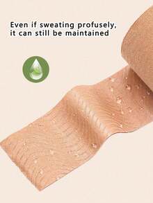 Disposable Breast Lift Tape Bra Strap Front Closure Adhesive Invisible Bra Clips, Chest Support Tape For A-E Cup Sizes, Summer Sweat-Absorbent - Khaki - View 4