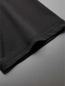 Couple Matching Printed Sleeve Collar-Shirts, Casual Short-Sleeve Tops Couples In Spring And Summer, Women'S Clothing. - 男款黑色 - 查看 4