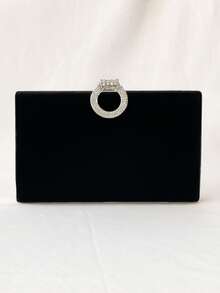 Women's Fashion Evening Bag, Compact And Versatile, With Adjustable Side Strap - Ideal For Events, Weddings And Special Occasions. Elegant And Sophisticated Style In High - 黑色 - 查看 1