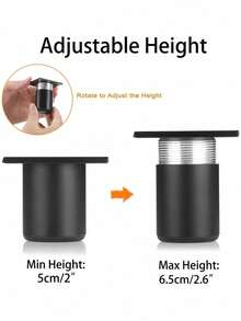 4 chân tủ điều chỉnh được, chân đồ nội thất điều chỉnh được, chân nâng tủ sofa, chân thay thế đồ nội thất tự lắp ráp, chân kệ tivi - Nhiều màu - Xem 13