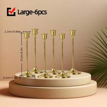 30pcs/Set Bronze Metal Candle Holders, Suitable For Wedding, Party, Valentine's Day, Home Decor, Graduation Ceremony Atmosphere Decoration - Bronze - View 17