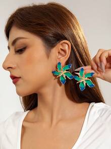 imoli Flower Design Earrings Valentines - Multicolor - View 5