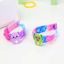 4pcs/6pcs Silicone Axolotl Pop Bracelet Toys Colorful Push Bubble Fidget Sensory Toys Soft Finger Popper Fidget Toys Color Asst Christmas Party Favors Gfits Games Prizes - Multicolor - View 11