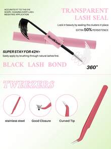 640PCS D Curl Individual Lash Clusters 9 Colored Large Capicity 9-16mm Mixed DIY Lash Clusters Natural Look&Wispy&Colorful Reusable DIY Eyelash Extension Kit With Makeup Tool Lash BOND&SEAL And Tweezers For Beginner Use At Home Or On-The-Go For Daily Life&Dating&Wedding&Party&Music Festival&Halloween - Nhiều màu - Xem 5