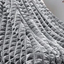 Willow Queen Blanket Ultrasoft Velvety Soft Blanket 2.4m X 2.20m - Xám - Xem 5