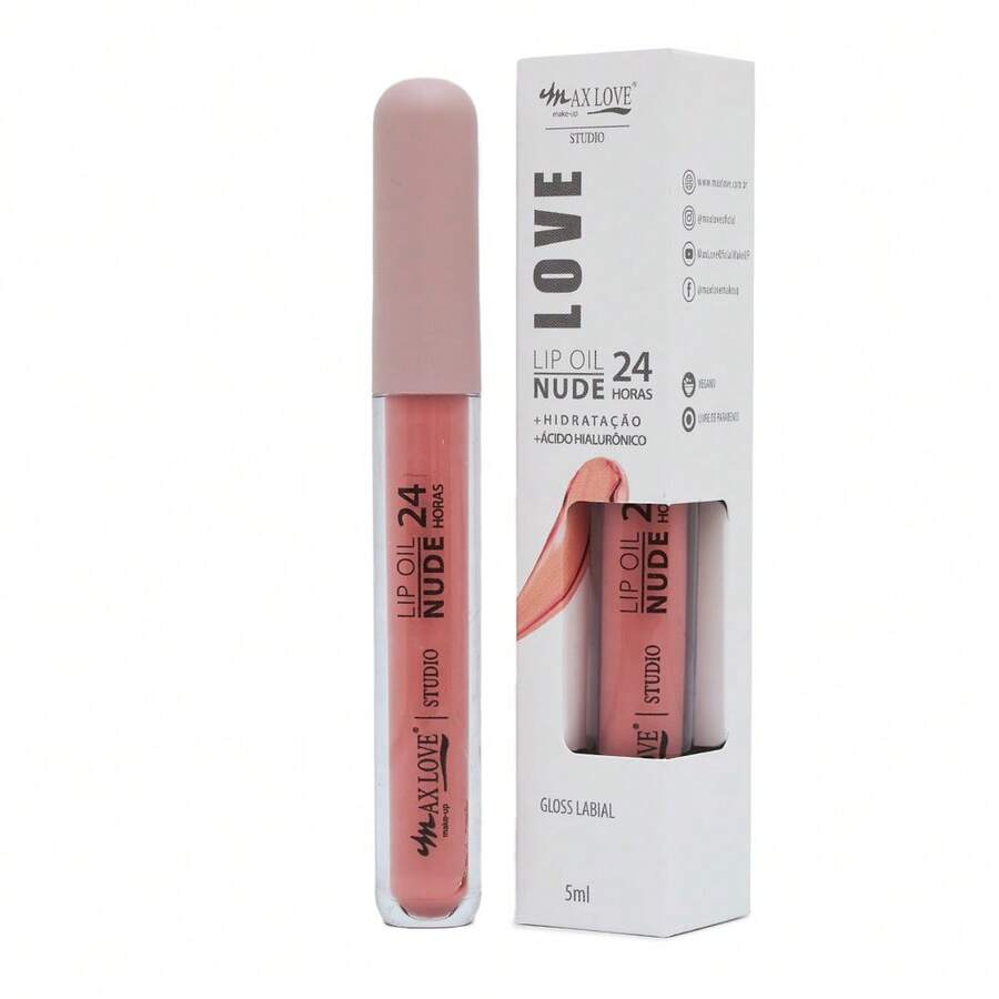 Max Love Vegan 24-Hour Moisturizing Nude Lip Oil - 802 - 查看 1