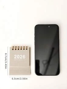 1 件简约 2026 年迷你桌面日历，适合桌面装饰 - 均碼 - 查看 3