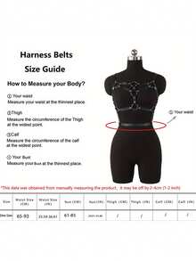 Leather Cage Bra Harness,Casual Chest Bra Harness PU Leather,Festival Club Wear,Leather Chest Harness For Women - Black - View 4