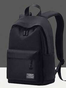 Mochila de gran capacidad, minimalista y ligera, mochila para computadora de estudiante, con correas ajustables para los hombros, adecuada para viajes de semestre de estudiantes - Multicolor - Ver 6