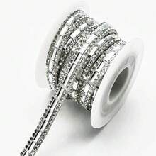 1 Set Self-Adhesive Glass Diamond Crystal Decorative Strips, Crystal Ribbon Stickers, Shiny Decorative Strips, Bow Pearl White Stickers, Cute Pearl Bow Self-Adhesive Stickers, DIY Fashion Decorative Stickers - Suitable For Clothing, Shoes, Hats, Bags, Various Crafts, Home Decor