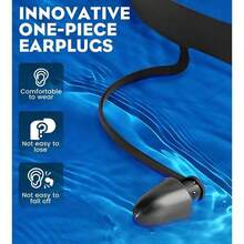 2-Piece Swimming Goggles For Adults And Children - Anti-Fog Full Coverage Design, 3-Color UV Protection Lenses, With Waterproof Earplugs And Nose Clips, Suitable For Outdoor Activities, Outdoor Fun - 水綠色和亮橙色 - 查看 9