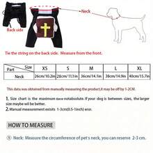 Halloween Pet Costume, Dog Clothes With Bible Book Graphic, Suitable For Medium & Small Dogs, Holiday Cosplay Party Outfit Halloween Halloween Costumes