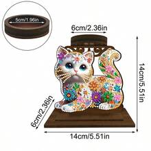 LaoJieYuan 2025 New Style Beautiful Floral Pattern 5D DIY Diamond Painting Candle Holder Ornaments, Desktop Tea Light Candle Holder, DIY Diamond Art Mini Candle Holder, Decorative Accessories, Christmas Gift - Style 5 - Semi-finished Product - Need to Apply Diamonds By Yourself - View 6