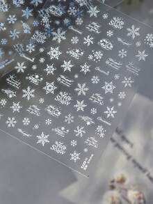 1 件 5D 美甲贴纸圣诞美甲贴纸 5D 浮雕闪亮金色圣诞树指甲贴纸麋鹿花环雪花指甲贴花适合女士女孩冬季假期美甲 DIY 美甲用品