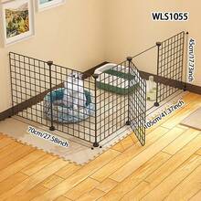 Easy Install Indoor Cat Fence, Home Use Rabbit Fence, Dog Cage, Cat Game Fence, Cat Gate, Cat Cage - Multicolor - View 1