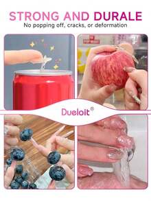 2pcs/1pc Newly Upgraded Quick Drying 10g Semi Solid Nail Glue For Press On Nails Tips No Need For UV Lamp Long Lasting Fake Acrylic Nails Kit Glue Gel - Clear - 查看 6