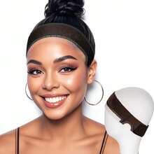 Wig Grip Band Women Adjustable: Wig Gripper With Ear-Cutouts Natural Lace Edge - Adjustable Non-Slip Off Band With Hook And Loop Comfortable Breathable No-Headache