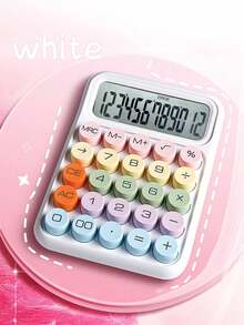 1pc 12-Digit Large Display Dopamine Calculator, Made Of High-Quality Material, Mechanical Keyboard, Suitable For School, Office, Retail, Classroom Prizes, Back To School - Purple - View 10