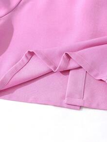 2pcs/Set Girls Casual Sweet Style Long Sleeve Jacket And Ditsy Floral Dress Outfit, Spring/Summer New Arrival - Multicolor - View 10