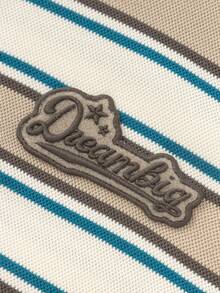 Balabala 2025秋季新款青少年男童条纹半拉链长袖卫衣 - 咖色調 - 查看 4