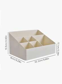 1 个多功能化妆工具盒，5 槽/6 槽桌面收纳盒 - 米色 - 查看 10