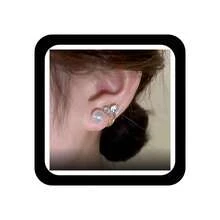 Boho Crystal Pearl Earrings Vintage Rhinestone Stud Earrings Cultured Freshwater Pearl Earrings Wedding Bridal Earrings Jewelry For Women,Rhinestone & Faux Pearl Decor Earring Jackets - 珍珠 - 查看 2