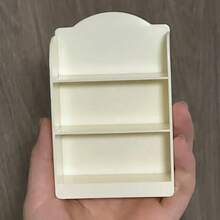 Kệ sách sưu tầm mini tỷ lệ 1:12 (có 60 cuốn sách mini) - Kệ trưng bày bằng nhựa nhỏ gọn có nhiều ngăn, lý tưởng để đựng tiểu thuyết mini, trang trí trong nhà/ngoài trời, màu trắng, kệ trưng bày sưu tầm | Cấu trúc nhựa - Nhiều màu - Xem 7