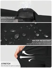 KEFITEVD Women's Cargo Capris Lightweight Hiking Capri Pants With Pockets Water Resistant Summer Travel Outdoor Casual - 黑色 - 查看 5