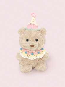 热转印印花毛绒泰迪熊帽子，适用于娃娃和披肩，可DIY独特的毛绒娃娃服装，是送给孩子的绝佳礼物 - 彩色 - 查看 12