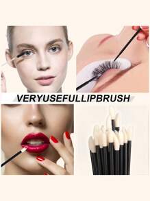 睫毛延长用品套装 一次性睫毛卷刷 微型棉签刷 睫毛膏棒 唇刷 - 彩色 - 查看 11