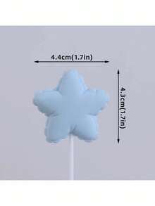 1 件可爱熊蛋糕装饰，蓝色蝴蝶结熊蛋糕装饰，彩虹条纹拱门蓝色礼盒蓝色星云蛋糕装饰，适合洗礼生日派对蛋糕装饰，适合性别揭晓派对蛋糕装饰，迎婴派对蛋糕装饰 - 藍色 - 查看 7