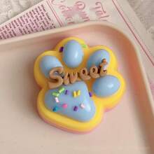 1pc Cute Cat Paw Stress Relief Toy, Fidget Toy, Jelly-Like Crystal Squeeze Toy, Super Soft Squeezing Toy, Exquisite Birthday/Christmas/Halloween Gift, Perfect Present