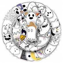 50pcs Cute Ghost Creative Graffiti Stickers For Luggage, Skateboard, Tablet, Cartoon Decals - Multicolor - View 7