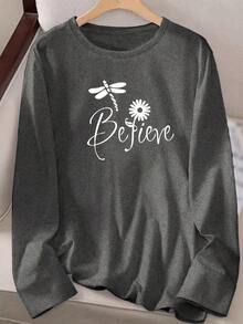 Women T-Shirts - Black and Gray - View 3