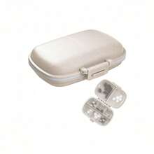 Holi Travel Pill Organizer, 8 Compartments Portable Pill Box, Daily Pill Box For Vitamins, Small Pill Container For Pocket Purse Medication Organizer (Wheat Color) - 小麥色 - 查看 10