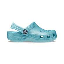Crocs Classic Clogs Toddler US 5 Blue Glitter Heel Strap Casual Shoes JOBB709 - Màu xanh lam - Xem 6