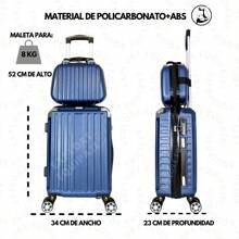Set De Maletas De Mano Más Dos Neceseres - Azul - Ver 4