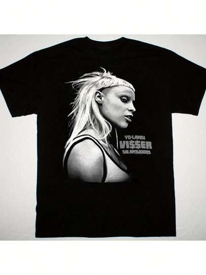 Camiseta Yolandi Visser Die Antwoord de algodón negro, todas las tallas de S a 5XL JM626