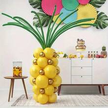 67 piezas Globos de látex con forma de piña, adecuados para fiestas de cumpleaños
