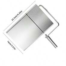 6-Piece Set (Including 5 Cutting Lines) Cheese Slicer, Stainless Steel Wire Adjustable Thick Cutter, Ham And Cheese Slicer, Metal Cheese Slicer With Ergonomic Handle, Suitable For Block Cheese Metal Cheese Slicer, Kitchen Supplies - Multicolor - View 5