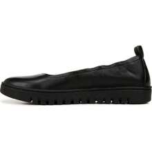 Vionic Vionic Uptown Ballet Flats Womens 7 Black Leather Round Toe Slip-On Shoes VER123